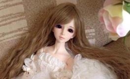 水瓶座婚纱sd娃娃