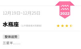 蓝蓝占星水瓶座一周运势（12.19-12.25）