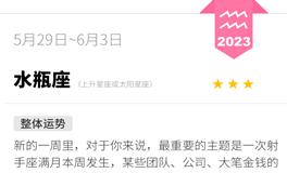 蓝蓝占星水瓶座一周运势（5.29-6.3）