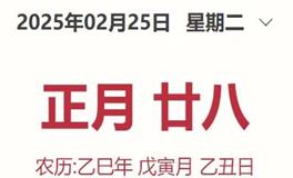 每日生肖运势2025年2月25日（正月廿八）