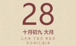 今日老黄历(2025年11月28日)：黄历宜忌、财神方位、特吉生肖、打麻将财位
